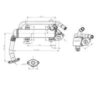 Radiador, recirculación de gases de escape NRF 48406