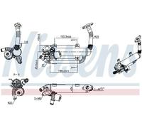 Radiador de gases de escape Acero 989275 NISSENS para VW SKODA SEAT AUDI