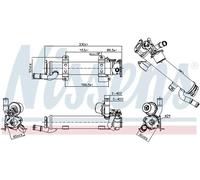 Radiador de gases de escape Acero 989277 NISSENS para VW AUDI SEAT SKODA