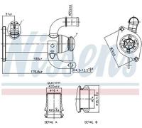 Nissens Radiador recirculación de gases de escape 989278