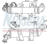 Elemento enfriador, reciclaje gases escape NISSENS 989287 para ESPACE IV 2 2006-