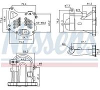 Radiador de gases de escape Acero 989313 NISSENS para FORD CITROËN PEUGEOT VOLVO