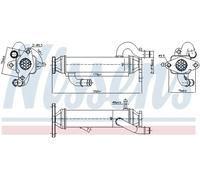 Radiador de gases de escape Acero 989328 NISSENS para FIAT DUCATO Autobús