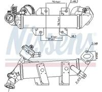 NISSENS 989389 Enfriador EGR