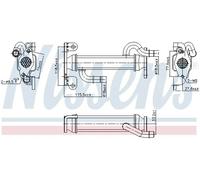 Radiador de gases de escape Acero 989400 NISSENS para IVECO DAILY V Caja/Chasis