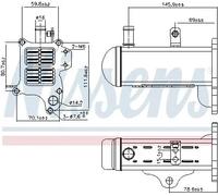 Radiador de gases de escape Acero 989425 NISSENS para SUZUKI GRAND VITARA II