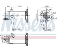 Radiador de gases de escape Acero 989431 NISSENS para FORD TRANSIT V363 Autobús