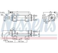 Radiador de gases de escape Acero 989435 NISSENS para FORD RANGER