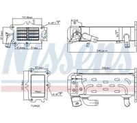 NISSENS Elemento enfriador, reciclaje gases escape para MERCEDES-BENZ: Sprinter, Classe E, Classe C, MARCO POLO, Classe CLS, Classe GLK (Ref: 989447)