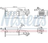 NISSENS Elemento enfriador, reciclaje gases escape para PEUGEOT: Boxer & CITROËN: Jumper (Ref: 989451)