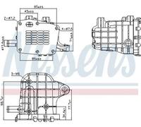 Radiador de gases de escape Acero 989481 NISSENS para CITROËN PEUGEOT FIAT FORD