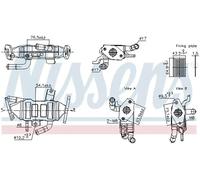 Radiador de gases de escape Acero 989488 NISSENS para TOYOTA SUZUKI