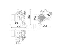 MAHLE Aftermarket Elemento enfriador, reciclaje gases escape para VOLKSWAGEN: Golf & AUDI: A3 (Ref: CE 39 000P)