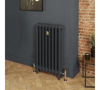 Radiador de Hierro Fundido - 3 Columnas - Acabado Gris Oscuro en Railings de Farrow & Ball - 760 x 263 x 101mm - Mercury