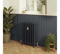 Radiador de Hierro Fundido - 4 Columnas - Acabado Gris Oscuro en Railings de Farrow & Ball - 760 x 271 x 175mm - Isabel