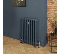Radiador de Hierro Fundido de 4 Columnas - Acabado Azul en Hague Blue de Farrow & Ball - 960 x 263 x 140mm - Mercury