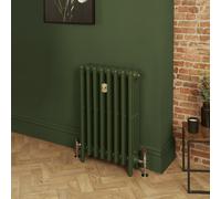 Radiador de Hierro Fundido de 4 Columnas - Acabado Verde en Duck Green W55 de Farrow & Ball - 760 x 263 x 140mm - Mercury