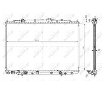 Radiador de la batería Aletas refrigeración soldadas 56052 NRF