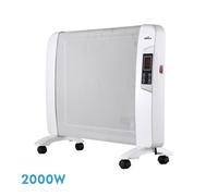 Radiador de mica abrigo 2000w 1elemento blanco c/remoto temporizador d