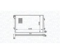 MAGNETI MARELLI 350213157300 Radiador, refrigeración del motor