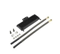 Radiador de motor Kit De Enfriador De Aceite Para Motocicleta, Enfriador De Agua Universal, Mini Moto Pit Dirt Bike, Radiador De Motocicleta Enfriador de aceite de transmisión(Black M10)