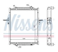 Radiador De Motor NISSENS 63781A De Aluminio Soldado