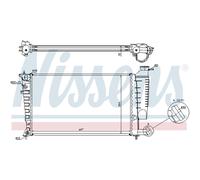 Radiador De Motor NISSENS Para Peugeot 307 CC 3B 306 Cabriolet 7D