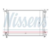 Radiador De Motor Radiador De Auto NISSENS Para Chrysler Voyager IV RG RS