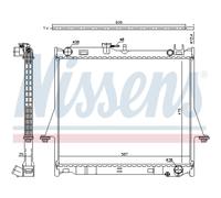NISSENS 60856 Radiador, refrigeración del motor