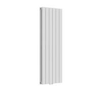 [neu.haus] Radiadores de Panel Doble Capa Radiador de Diseño Plano Calefactor de Baño Salón de Agua Caliente de Pared Conexión Inferior Central 1140W Acero 120 x 45 cm - Blanco