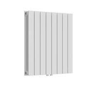 Radiador de panel nore de diseño doble capa plano acero 60x60 cm - blanco [neu.haus]