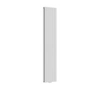 [neu.haus] Radiadores de Panel Doble Capa Radiador de Diseño Tubular Calefactor de Baño Salón de Agua Caliente de Pared Conexión Inferior Central 1198W Acero 160 x 36 cm - Blanco
