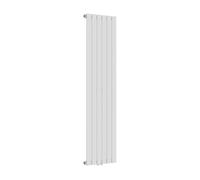 [neu.haus] Radiadores de Panel Monocapa Radiador de Diseño Plano Calefactor de Baño Salón de Agua Caliente de Pared Conexión Inferior Central 790W Acero 160 x 45 cm - Blanco