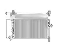 Radiador De Refrigeración 653 Mm - 376 Mm Alu VALEO Compatible Con VOLVO XC90
