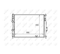 Radiador De Refrigeración NRF Para Nissan Qashqai +2 I J10 JJ10