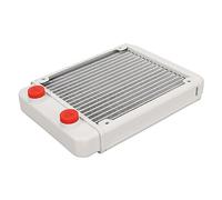 Radiador de Refrigeración por Agua para CPU, Intercambiador de Calor Eficiente de Aleación de Aluminio para Ordenador y PC, 18 Tubos, Ventiladores de 4,7x4,7x1,0 Pulgadas, Color Negro