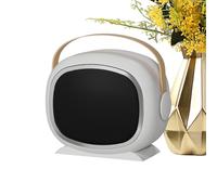 Radiador de suplemento - Calefacción ligera y segura - Ventilador calefactor portátil, interior exterior, oficina, camping, dormitorio, garaje, tienda de suelo, baño, asa de transporte de cuero