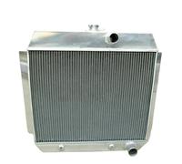 Radiador del coche Apto para automóviles CHEVY L6 Bel Air con enfriador 1951-1954 1951 1952 1953 51 52 53 54 Radiador de aluminio 3 filas Refrigerantes del Motor