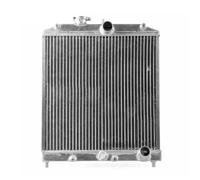 Radiador del coche Radiador de aluminio para coche, compatible con Honda Civic Del Sol 92-00 MT EG/EK, 2 filas, 42 mm Refrigerantes del Motor