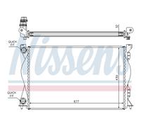 Radiador Del Motor Apto para Audi A6 Avant 4F5 C6 2.0Tdi Caja De