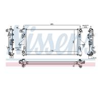 Radiador Del Motor Apto para Citroën Jumper Caja Peugeot Boxer