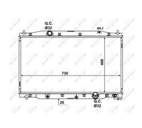 Radiador Del Motor Apto para Honda Cr-V III Re 2.2i-CTDI 4WD