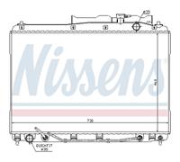 Radiador de agua Aletas refrigeración soldadas 67528 NISSENS para HYUNDAI ix55