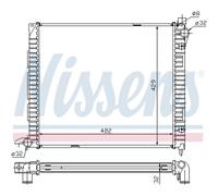 Radiador Del Motor Apto para Land Rover Freelander LN 2.0 Di