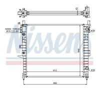 Radiador Del Motor Apto para Mercedes Clase M W163 ML 270CDI