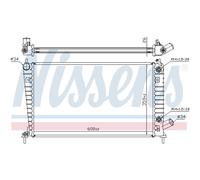 Radiador Del Motor Apto para Saab 9-5 Combi YS3E 2.0T
