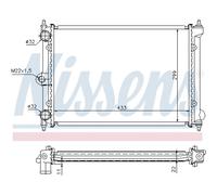 Radiador Del Motor Apto para VW Polo 86C 80 1.0 Cat 1.3 86CF