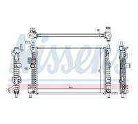 NISSENS 66869 Radiador, refrigeración del motor