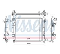 Radiador Del Motor para Hyundai i10 I10 Sedán Ba Ia 1.0