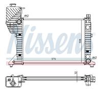 Radiador Del Motor para Mercedes Sprinter 2-T Caja 901 902 903